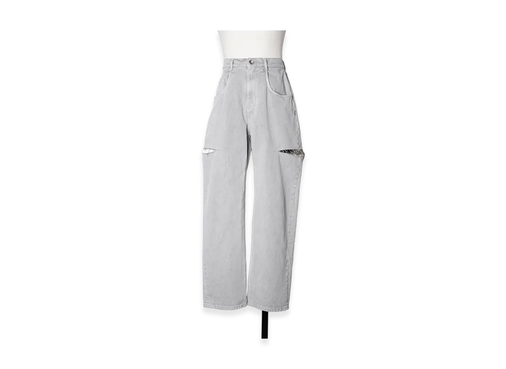Maison Margiela Cut Out Denim Pants (Select Shop Limited Color) "Light Gray"