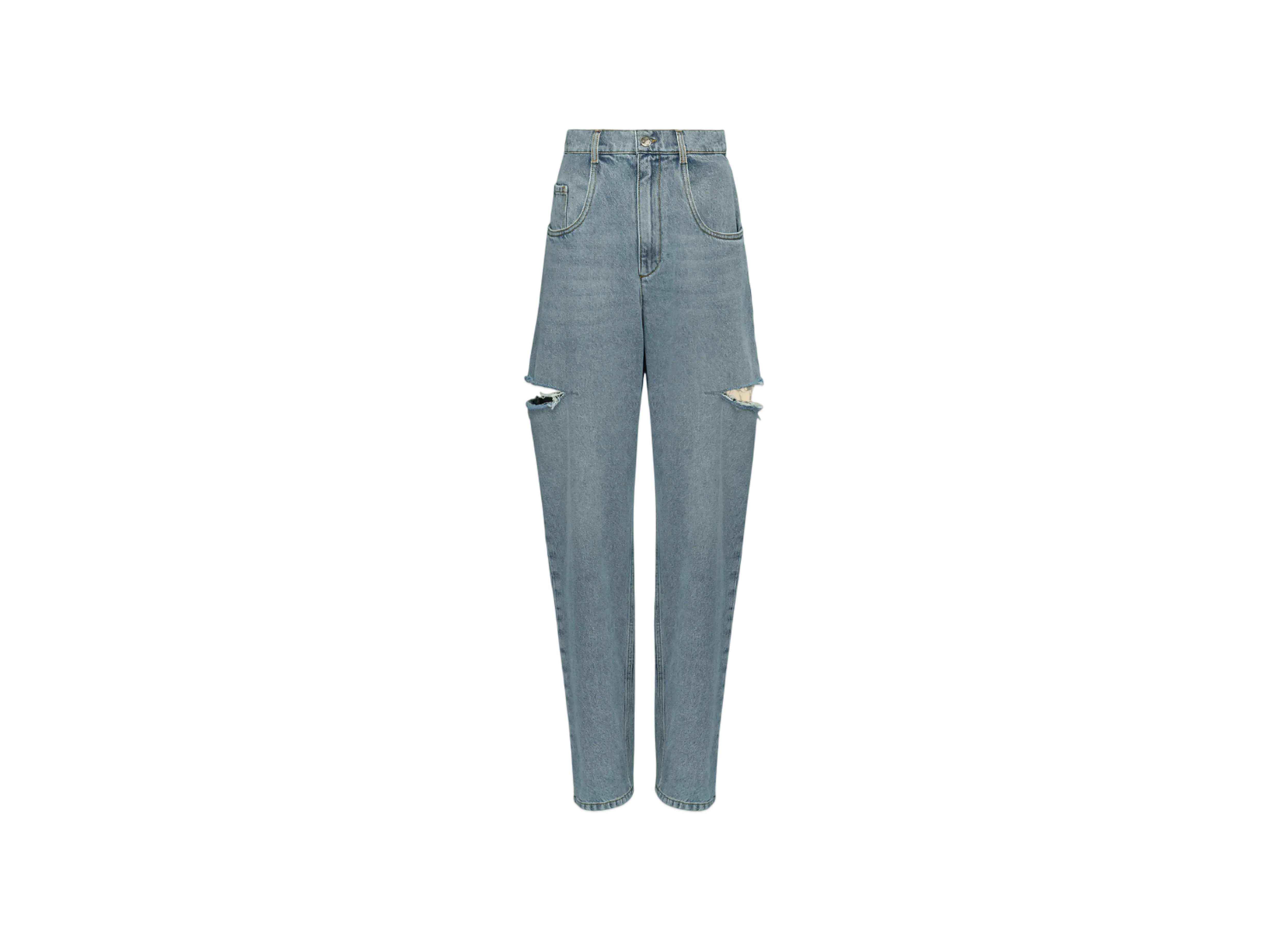 Maison Margiela Women's Denim Jeans with Slash Details "Blue Jeans"