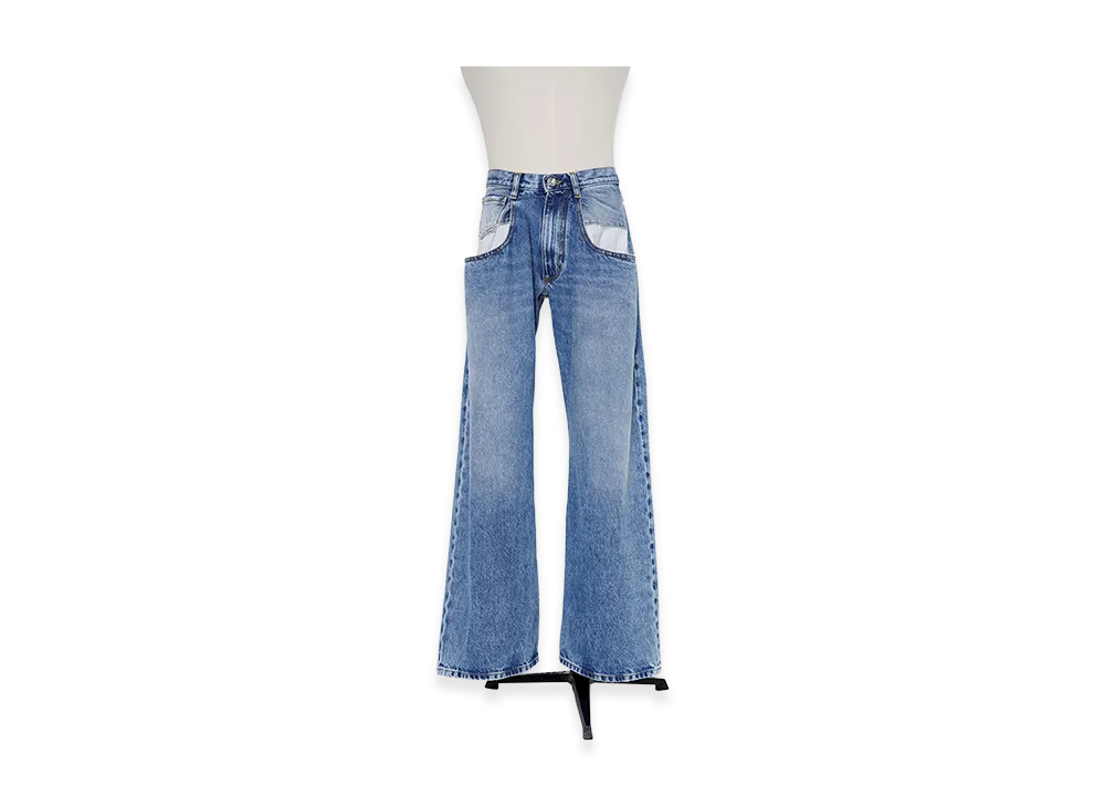 Maison Margiela Women's Decortique Denim Pants "Blue"