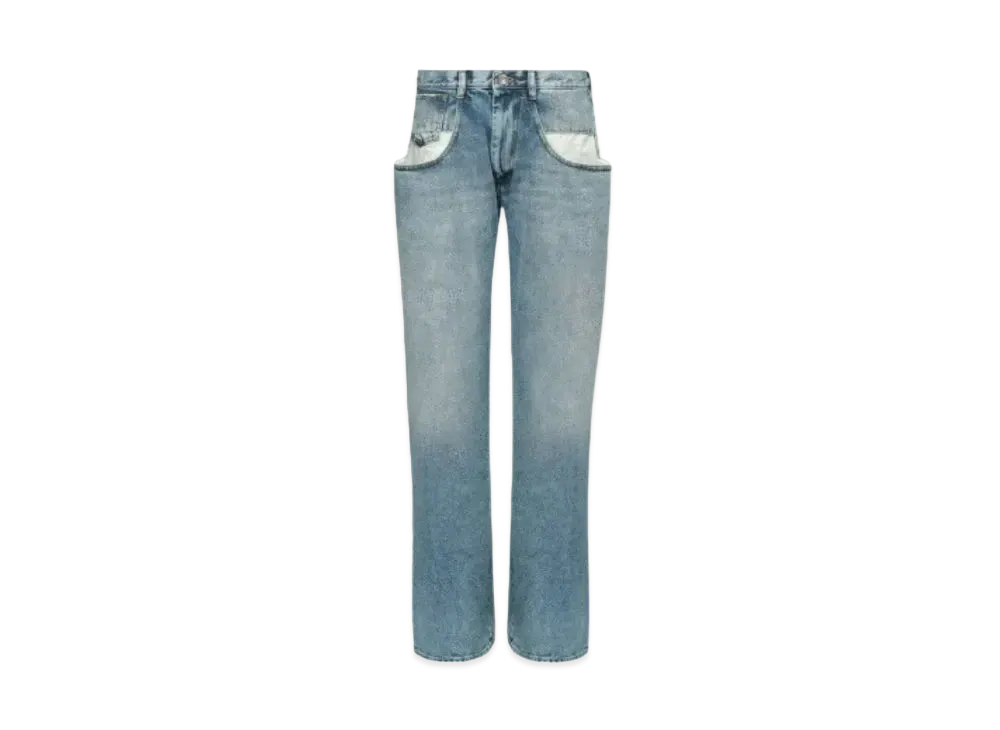 Maison Margiela Straight Jeans with Contrasted Pockets "Blue"