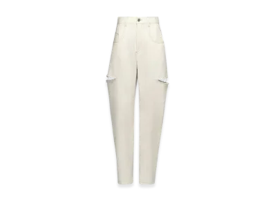 Maison Margiela Women's Denim Jeans With Slash Detail "White"