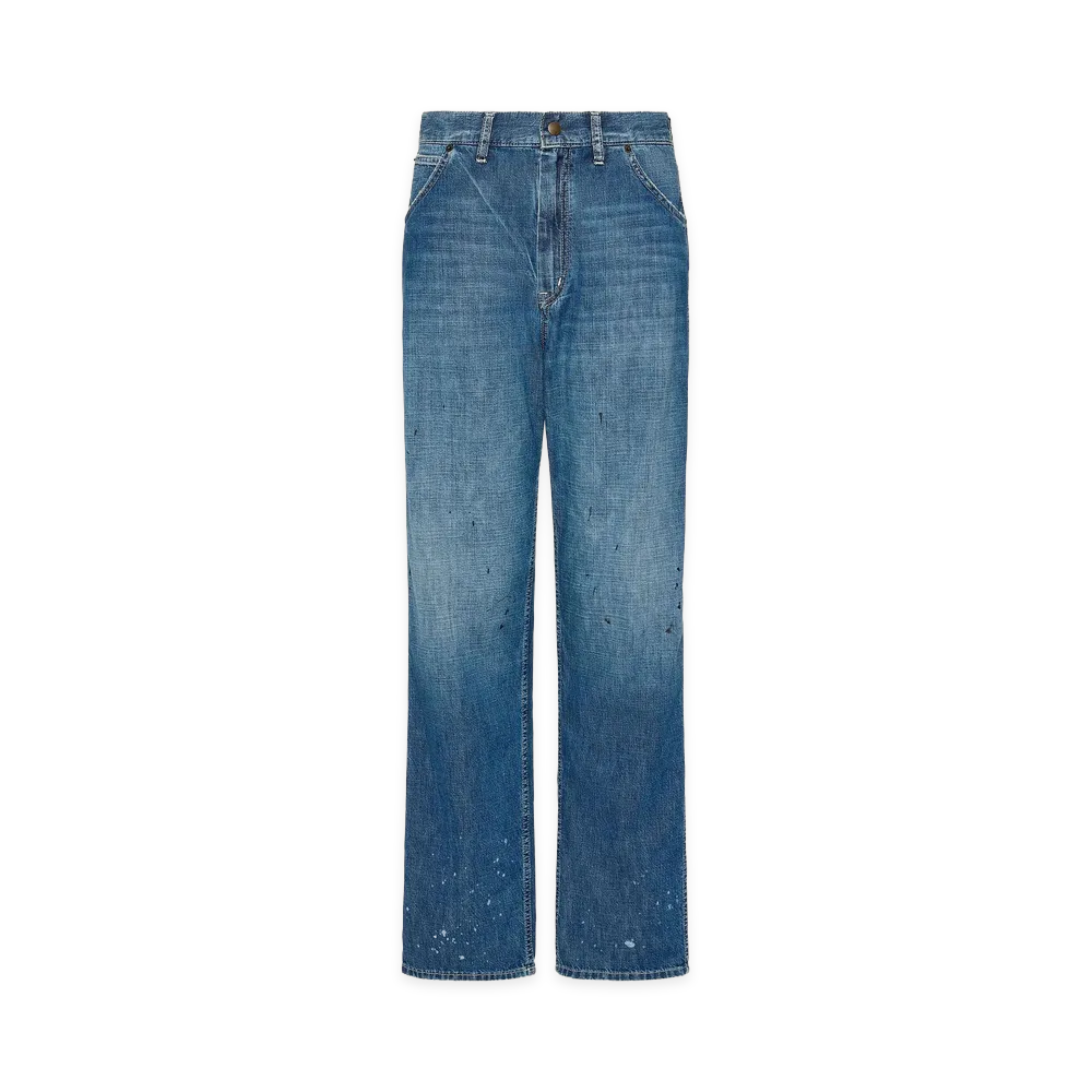 Maison Margiela Women's Jeans In Denim Trattato "Beige"
