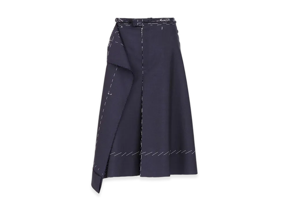 Maison Margiela Women's Anonymity of the Lining Skirt Stripe "Navy/White"
