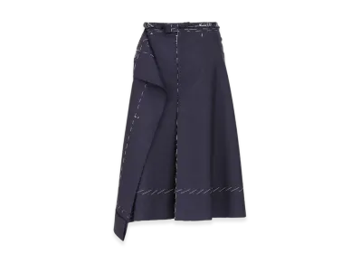 Maison Margiela Women's Anonymity of the Lining Skirt Stripe "Navy/White"