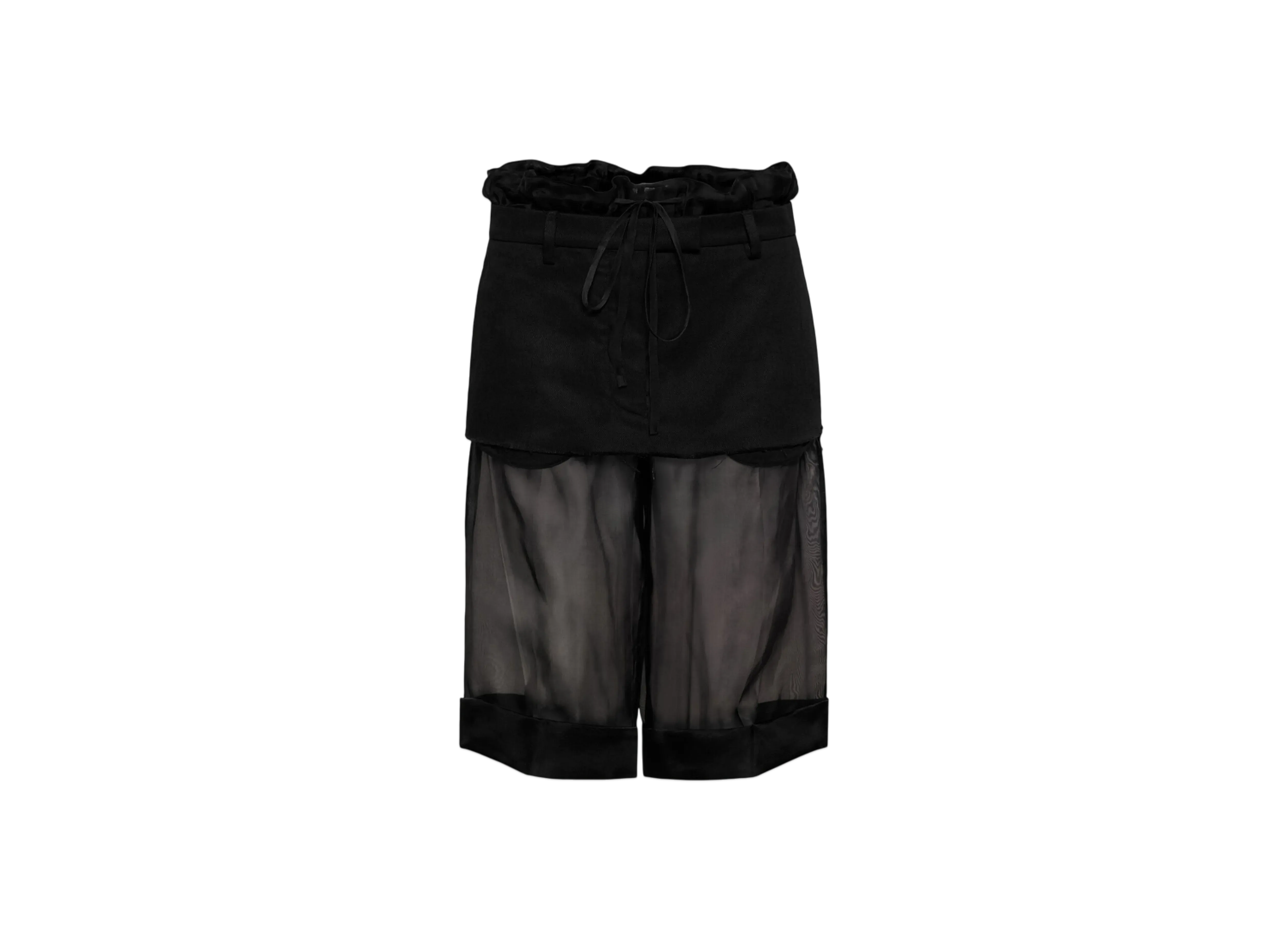 Maison Margiela Women's Layered Skirt Shorts "Black"