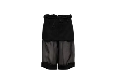 Maison Margiela Women's Layered Skirt Shorts "Black"