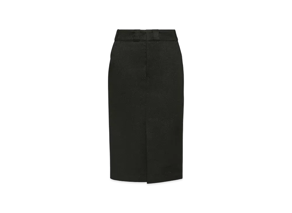 Maison Margiela Women's Skater Chino Midi Skirt "Black"