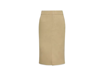 Maison Margiela Women's Skater Chino Midi Skirt "Camel"