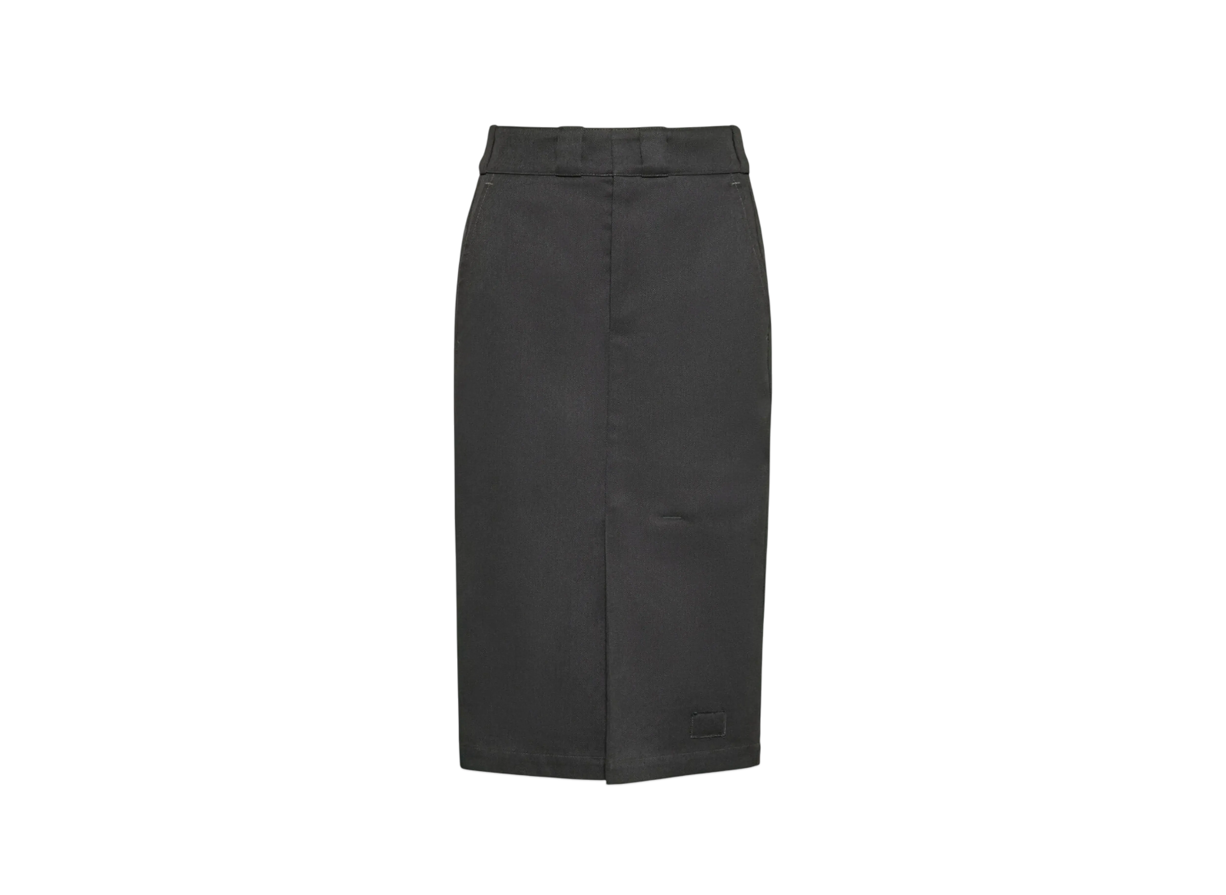 Maison Margiela Women's Skater Chino Midi Skirt "Derby Gray"