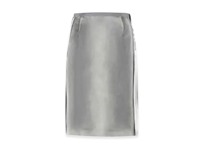 Maison Margiela Women's Viscose Midi Skirt "Gray"