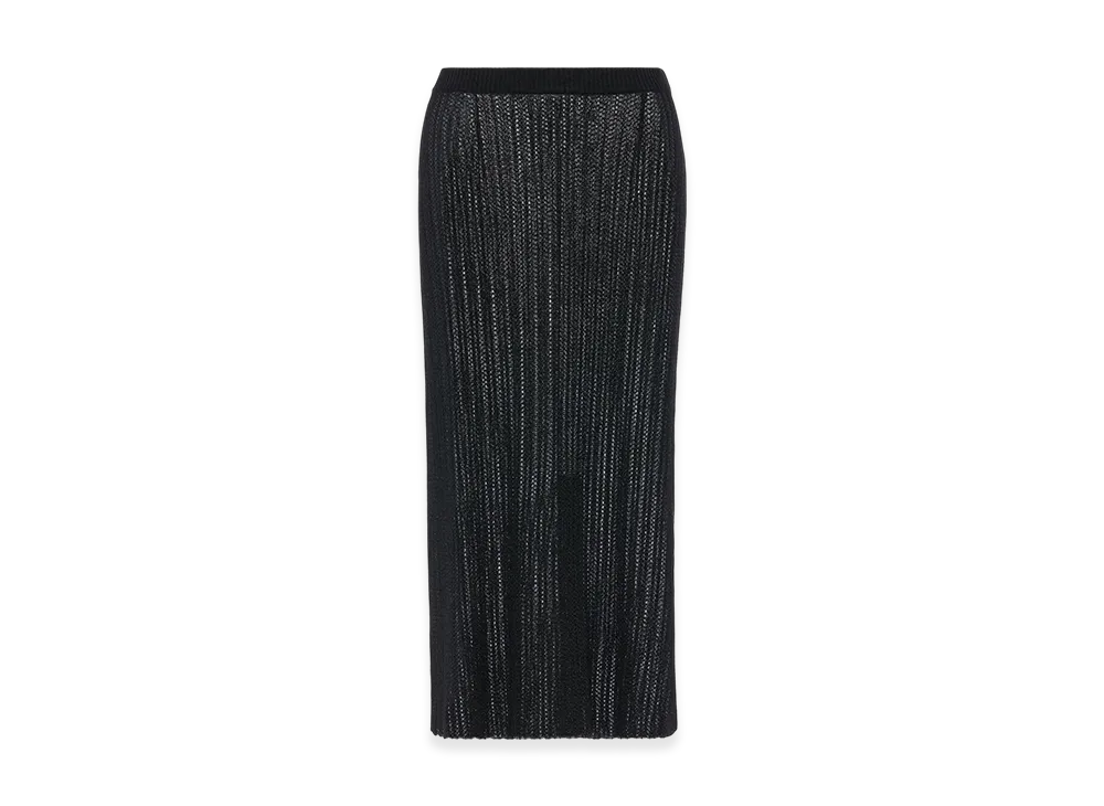 Maison Margiela Rib Knit Midi Skirt "Black"
