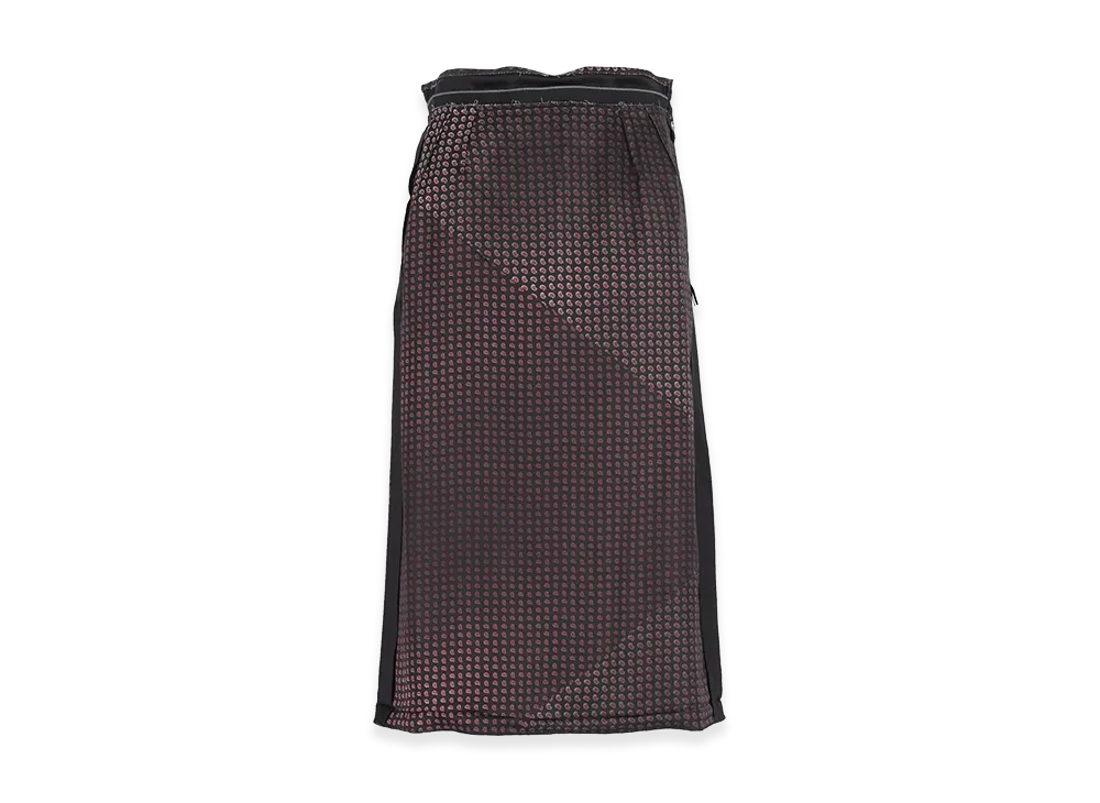 Maison Margiela Women's Paisley Print Midi Skirt "Black"