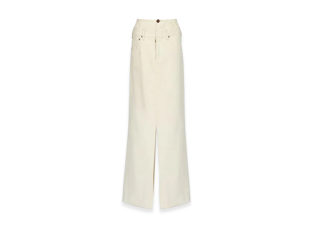Maison Margiela Women's Combined Long Skirt "White"