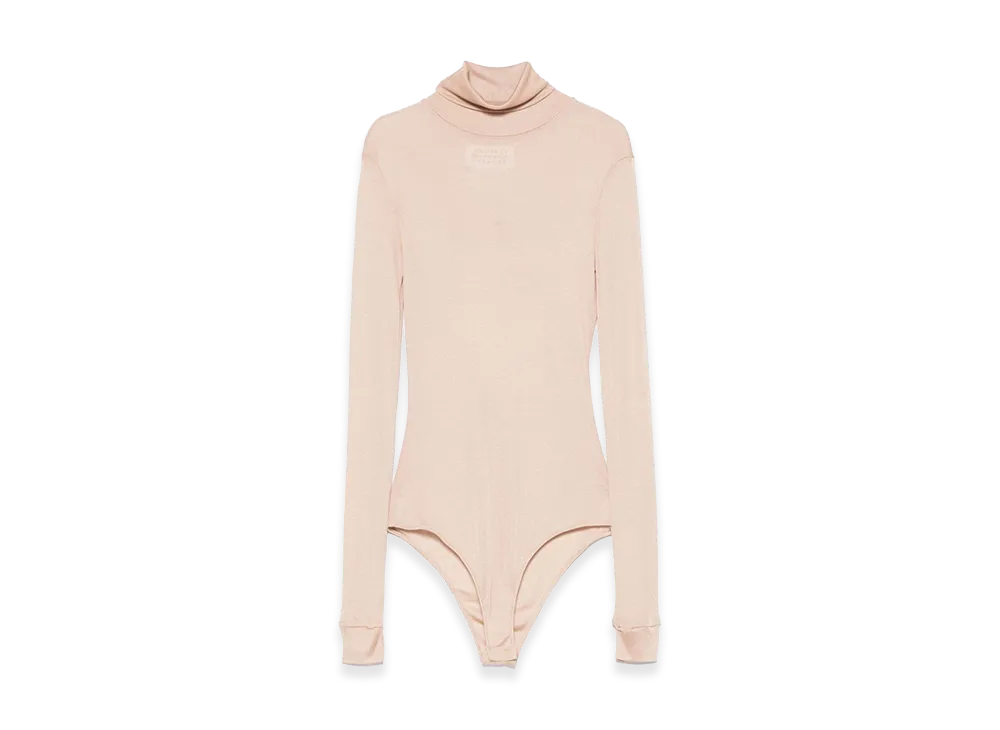 Maison Margiela Women's Body Collo Alto Semitrasparente "Pink"