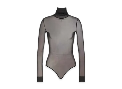 Maison Margiela Women's Sheer Bodysuit "Black"
