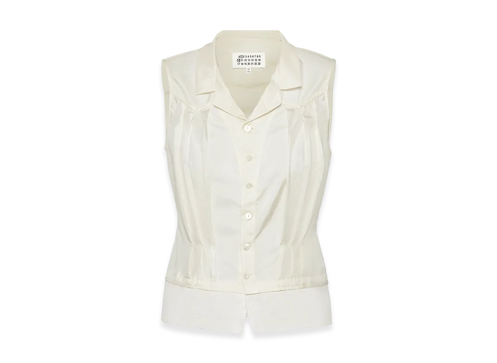 Maison Margiela Silk Top "Ivory"