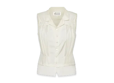 Maison Margiela Silk Top "Ivory"