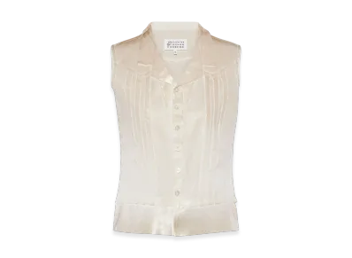 Maison Margiela Foil Sleeveless Shirt "White"