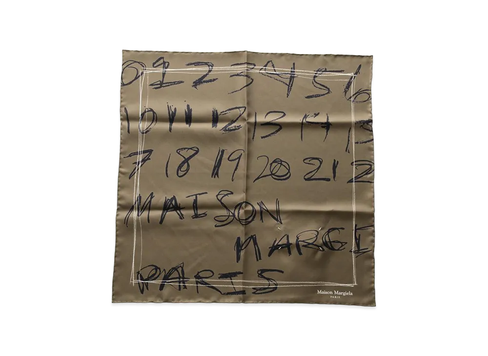 Maison Margiela Numbering Scarf "Brown"