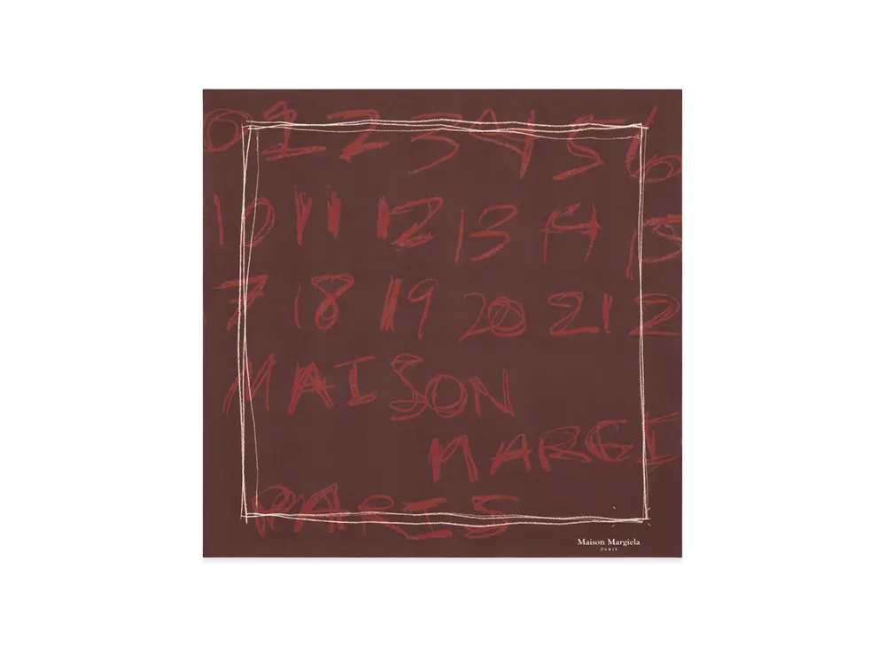 Maison Margiela Women's Scarfs "Bordeaux"