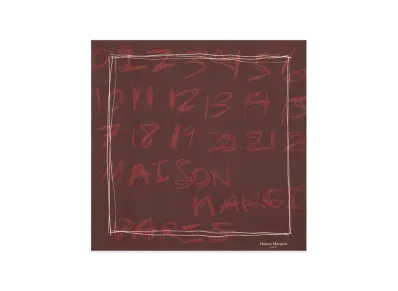 Maison Margiela Women's Scarfs "Bordeaux"