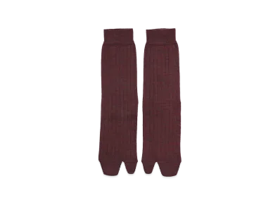 Maison Margiela Women's Socks Tabi "Bordeaux"