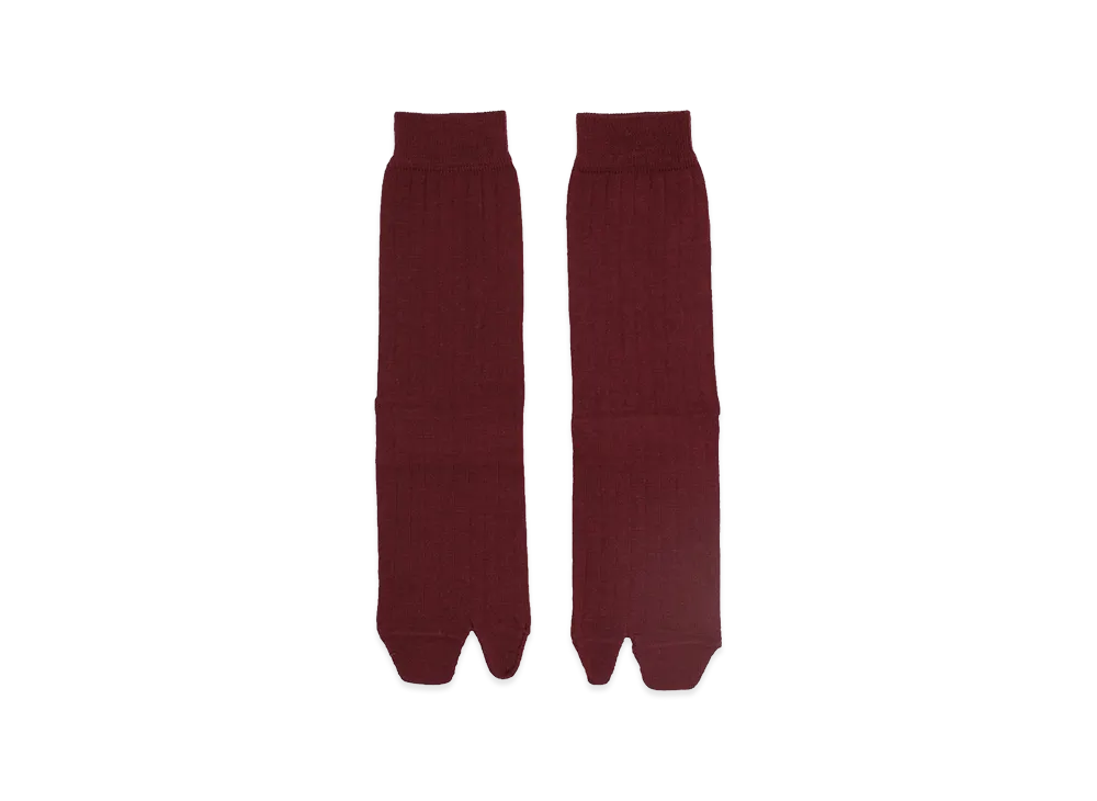 Maison Margiela Women's Calzini Tabi "Bordeaux"