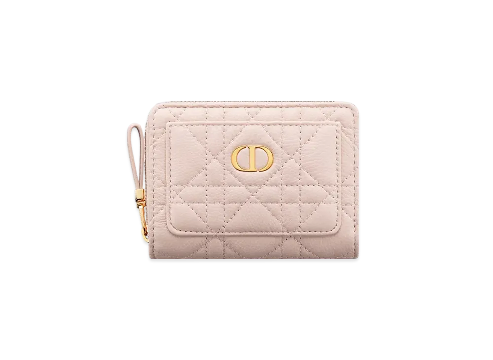 Dior Caro Acacias Wallet Cannage Calfskin Japan Exclusive "Powder Pink"