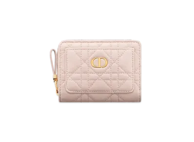 Dior Caro Acacias Wallet Cannage Calfskin Japan Exclusive "Powder Pink"