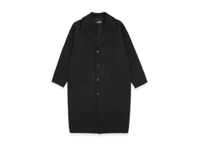 MM6 Maison Margiela Women's Wool Gabardine Coat "Black"