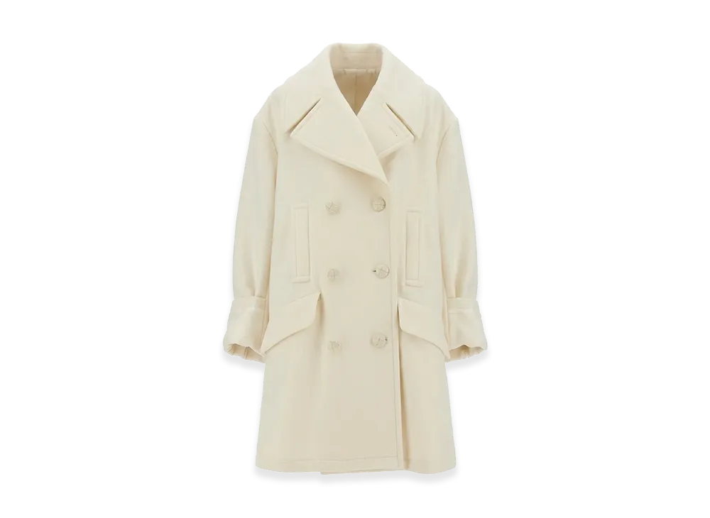 MM6 Maison Margiela Women's Wool Coat "White"