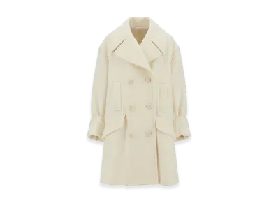 MM6 Maison Margiela Women's Wool Coat "White"