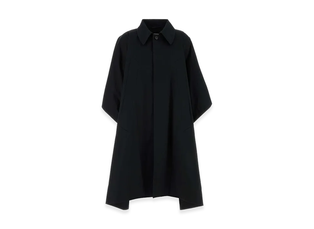 MM6 Maison Margiela Women's Cotton Overcoat "Black"