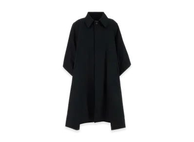 MM6 Maison Margiela Women's Cotton Overcoat "Black"