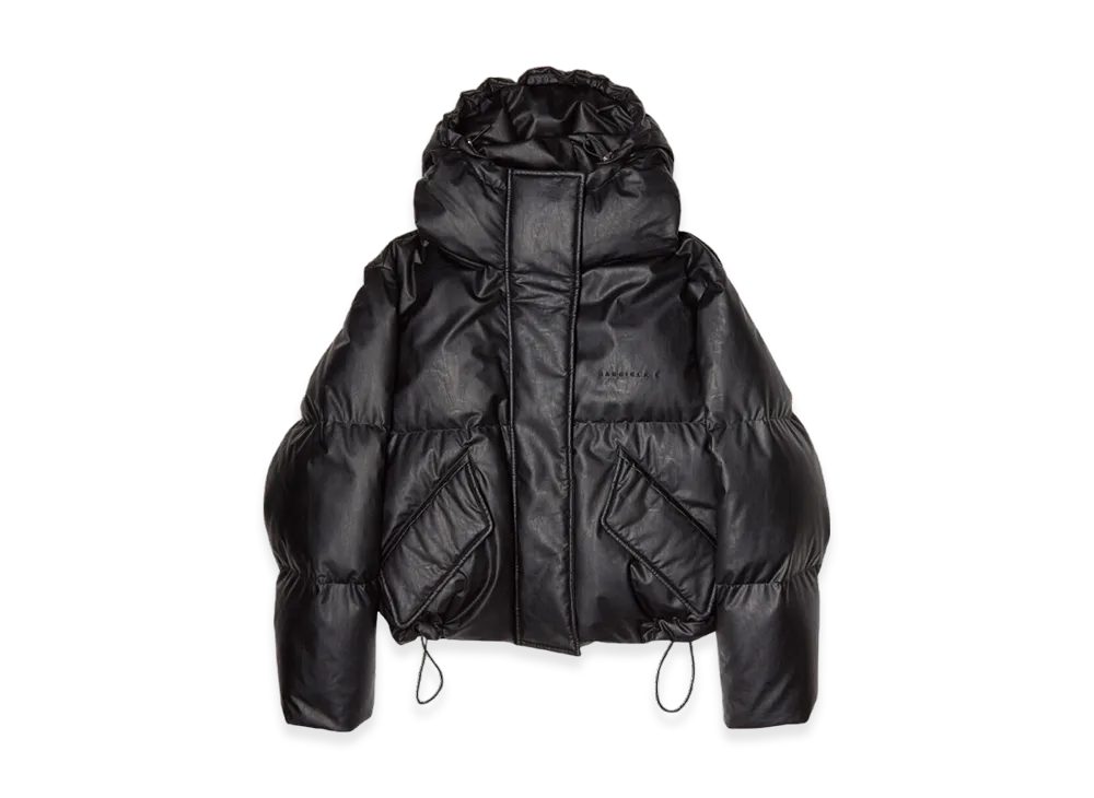 MM6 Maison Margiela Women's Faux Leather Jacket "Black"