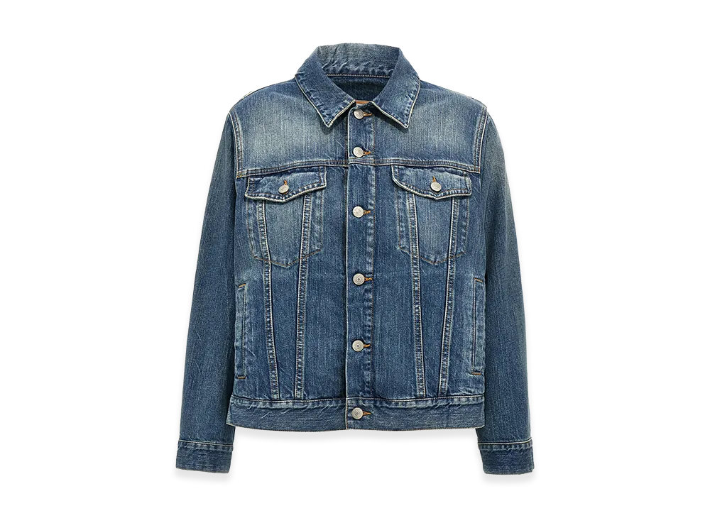 MM6 Maison Margiela Women's Layered Denim Jacket "Blue"