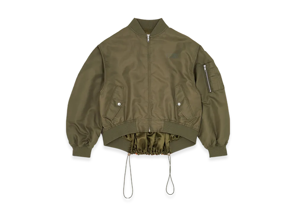 MM6 Maison Margiela Women's Bomber Jacket "Military/Orange"