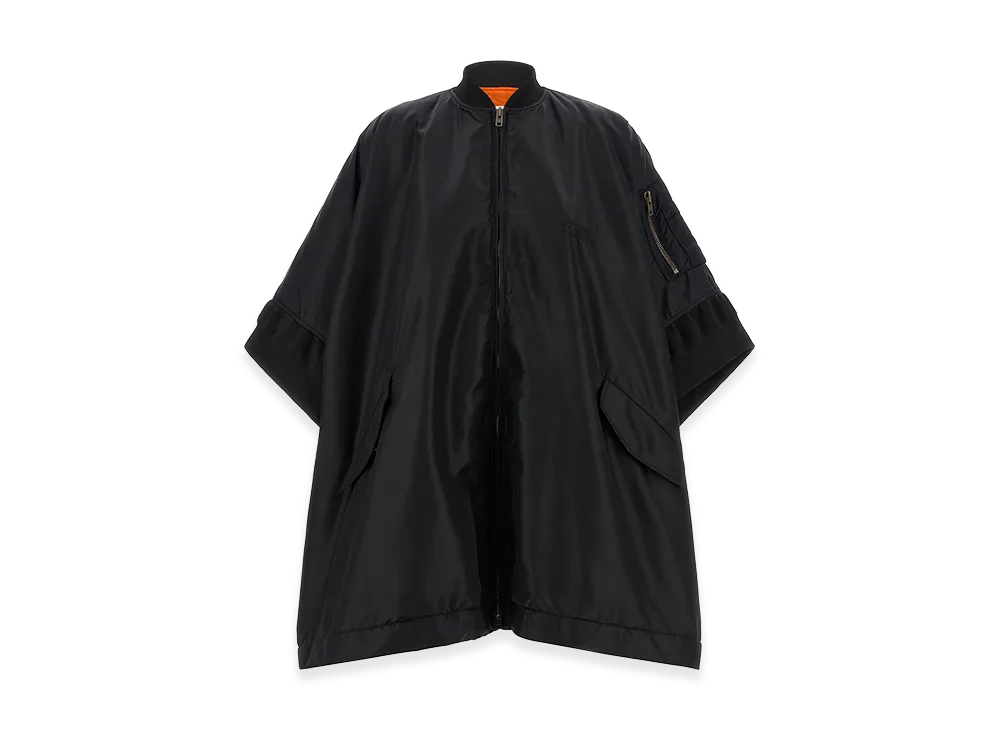 MM6 Maison Margiela Women's Numeric Signature Bomber Jacket "Black"