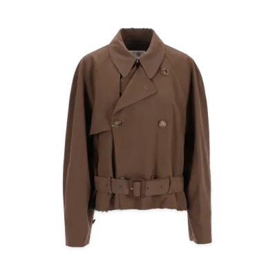 MM6 Maison Margiela Women's Short Jacket "Brown"