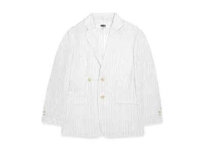 MM6 Maison Margiela Women's Single Breasted Suit Jacket "White"
