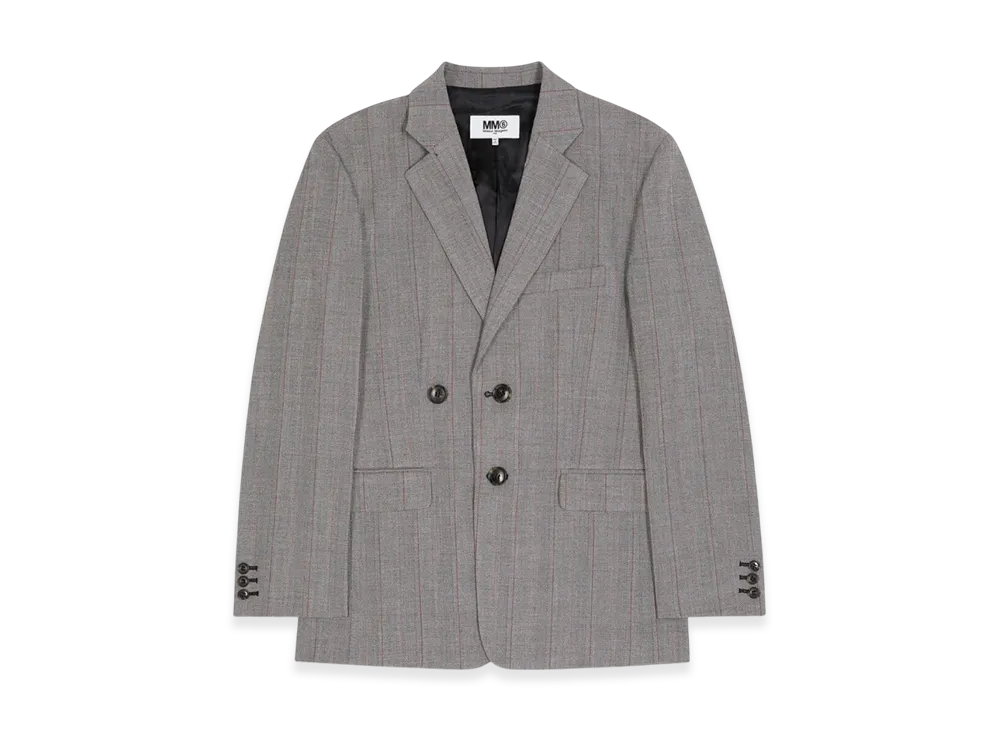 MM6 Maison Margiela Women's Single Breasted Jacket "Gray"