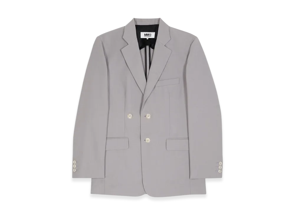 MM6 Maison Margiela Women's Single Breasted Jacket "Gray"