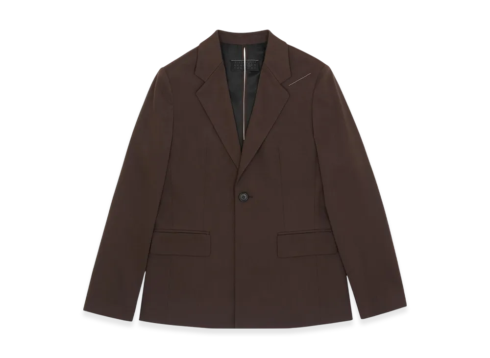 MM6 Maison Margiela Women's Twisted Suit Jacket "Brown"