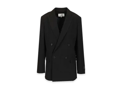 MM6 Maison Margiela Women's Double-Breasted Blazer "Black"
