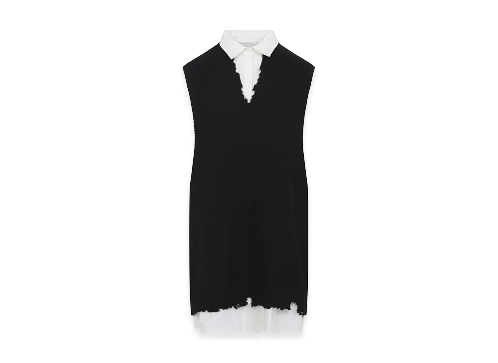 MM6 Maison Margiela Women's Cotton Mini Dress "Black"