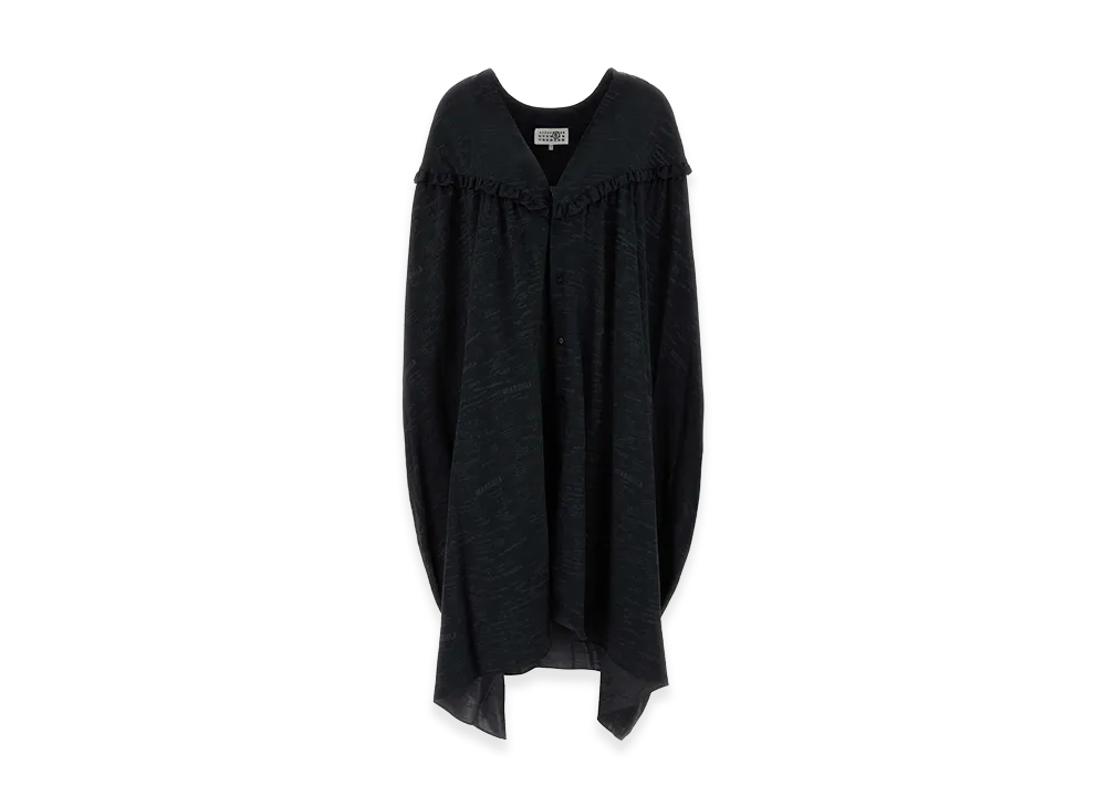 MM6 Maison Margiela Women's Jersey Shirt Dress "Black"