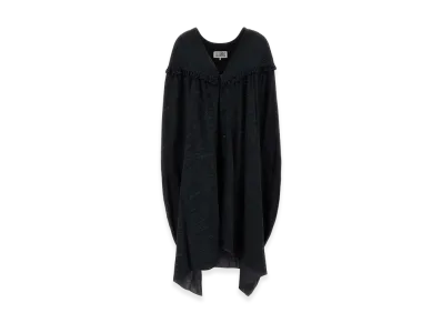MM6 Maison Margiela Women's Jersey Shirt Dress "Black"