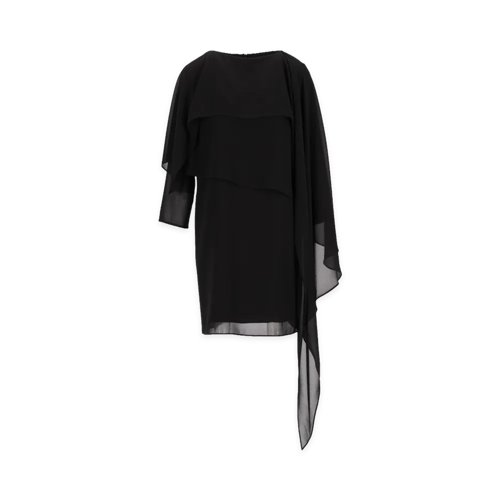 MM6 Maison Margiela Women's Chiffon Minidress "Black"