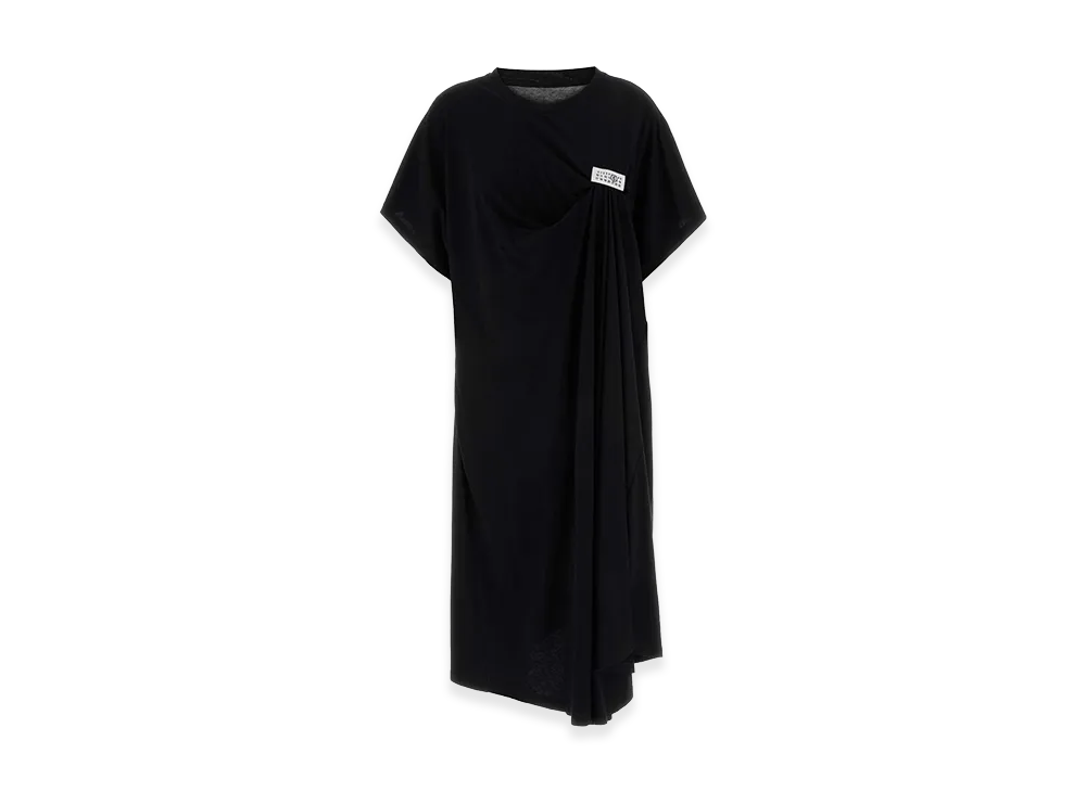 MM6 Maison Margiela Women's Cotton T-Shirt Dress "Black"