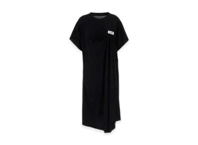 MM6 Maison Margiela Women's Cotton T-Shirt Dress "Black"
